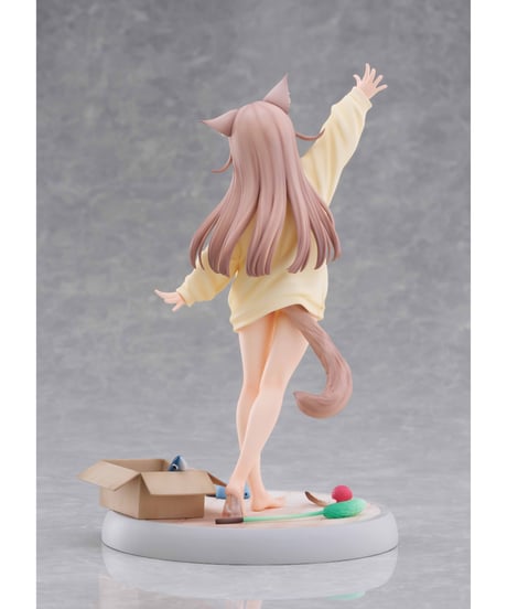【予約】1/6スケールフィギュア うちのねこが女の子でかわいい 「きなこ」〜あそんでVer.〜 　塗装済み完成品フィギュア　[GOLDENHEAD PLUS]