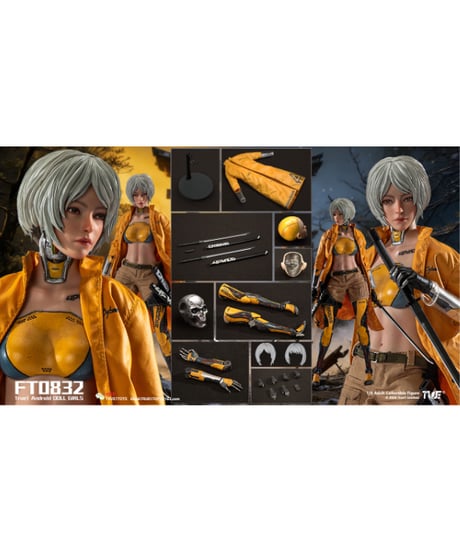 【予約】トゥルーワントイズ 1/6スケール アクションフィギュア アンドロイド・ビル ホワイトヘア　[MOTOR NUCLEAR 摩動核]