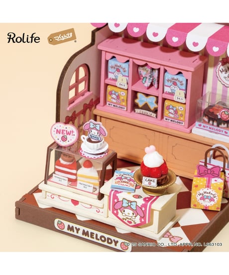 DAミニチュアハウス　マイメロディのケーキ屋さん ［ROBOTIME］