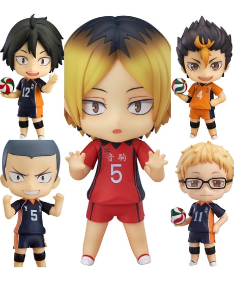 ハイキュー!!　ねんどろいど 田中龍之介/西谷夕/月島蛍/山口忠/ 孤爪研磨　全５種　塗装済み可動フィギュア