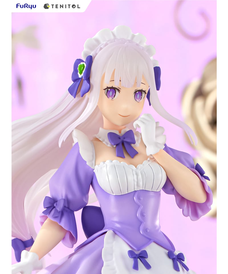 リゼロ TENITOL 夢かわメイド エミリア エキドナ 2点セット TENITOL 夢