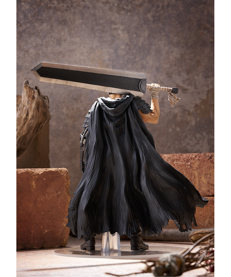 POP UP PARADE ベルセルク ガッツ 黒い剣士 Lサイズ ベルセルク POP UP PARADEガッツ[黒い剣士] L size 塗装済み完成品 | W