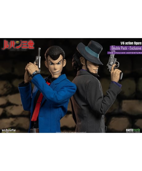 【予約】ルパン三世 PART4/ ルパン三世＆次元大介 1/6 アクションフィギュア 限定ダブルパック　［インフィニティスタチュー］