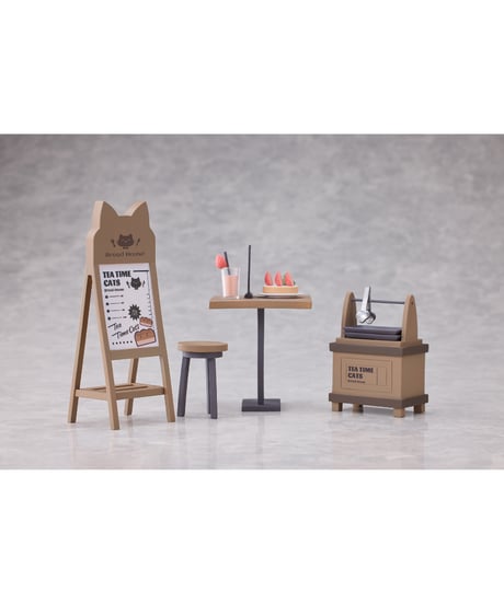 『ティータイム キャッツ シーン』にゃん町“パン屋”店員&お客セット 完成品フィギュア