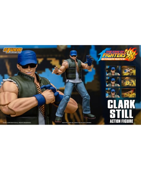 【予約】ザ・キング・オブ・ファイターズ '98 アルティメットマッチ アクションフィギュア クラーク・スティル　［ストーム コレクティブルズ］