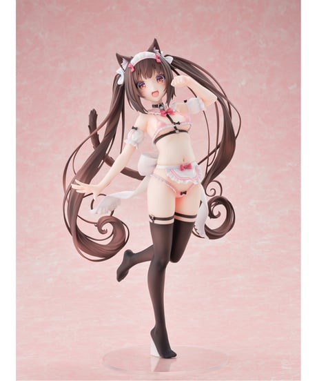 【予約】ネコぱら ショコラ マイクロビキニメイド-STD Edition-　1/5.5　塗装済み完成品　［オーキッドシード］