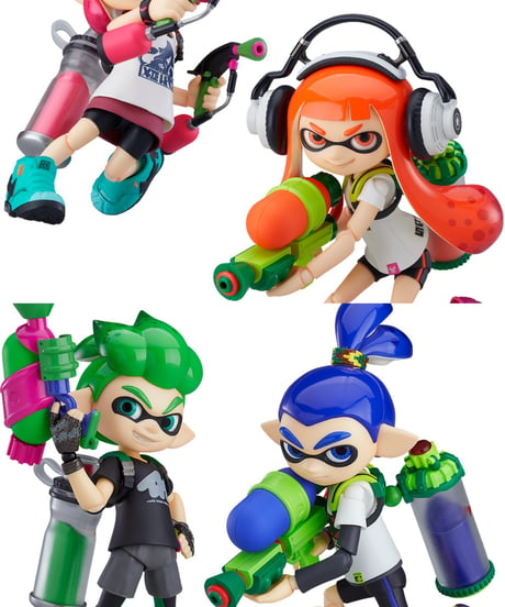figma Splatoon ガール DXエディション/ ボーイ DXエディション　全２種　塗装済み可動フィギュア　スプラトゥーン　［グッドスマイルカンパニー］