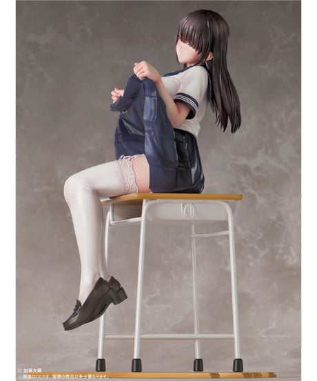 教室でたくし上げJKさん 1/5スケール