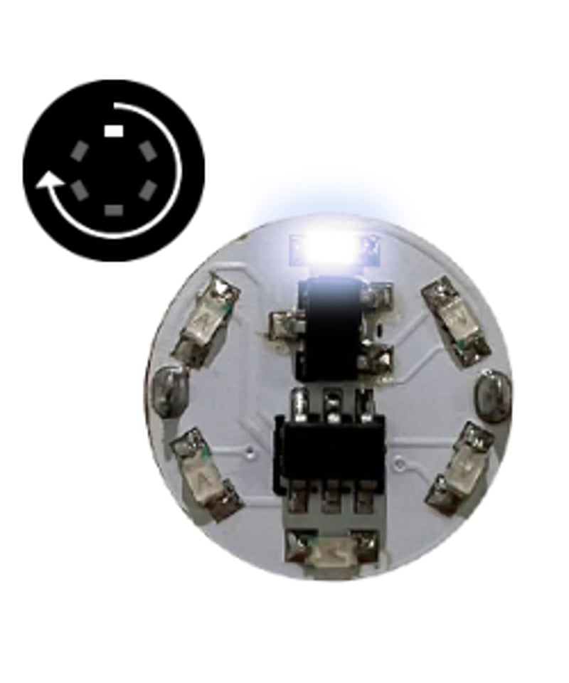 送料無料】W-PARTS LEDモジュール（磁気スイッチ付き）1LED回転点灯 全