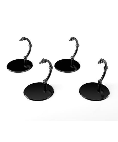 THE シンプルスタンドmini ×4 BLACK【小型フィギュア＆ディフォルメフィギュア用】　［グッドスマイルカンパニー］