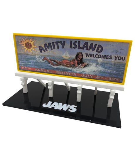 【予約】JAWS ジョーズ/ アミティ島 ビルボード スケールプロップレプリカ　［ファクトリーエンターテイメント］