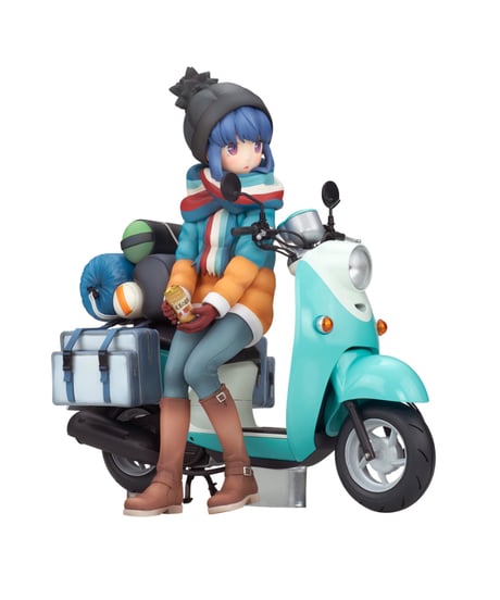 【予約】志摩 リン with スクーター【再販】　1/10スケール　PVC&ABS製塗装済完成品　ゆるキャン△　［アルター］