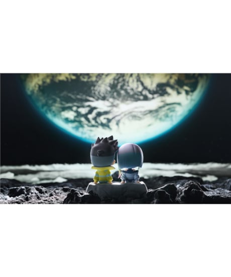 Qset+ デイビッド & ルーシー-To The Moon　サイバーパンク エッジランナーズ　プラスチック製 塗装済み完成品