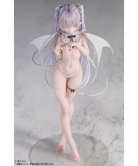 【予約】無人ちゃん。「白い悪魔ちゃん。」 1/4スケール塗装済み完成品フィギュア　［B´full FOTS JAPAN］