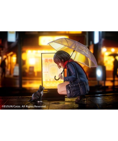 【予約】「雨の日」——出会い Illustrated by Catzz 1/7 完成品フィギュア　［EUSUN］