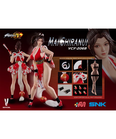 King of Fighters XIV 1/6 コレクティブル アクションフィギュア 不知火舞/不知火舞 前髪ストレート Ver.　全２種