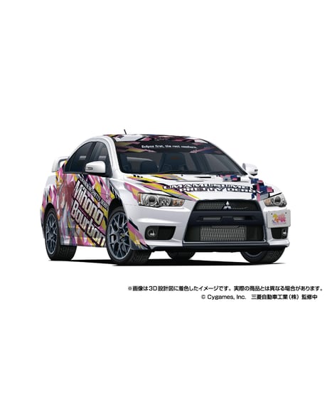 1/24 痛車　No.3　ウマ娘 プリティーダービー Ver.2 CZ4A ランサーエボリューション X ファイナルエディション `15(ミツビシ)　［アオシマ］