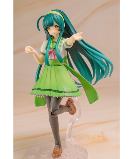 プラフィア 東北ずん子(ミニフィギュア同梱セット）　東北ずん子・ずんだもんプロジェクト　1/12　プラスチックキット