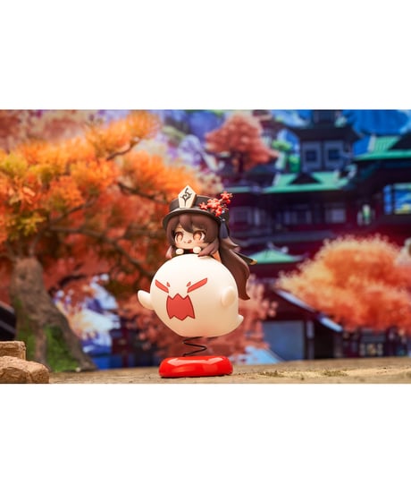 原神 胡桃 ちびキャラゆらゆらスタンド（再販）　PVC＆ABS製塗装済み完成品　［APEX-TOYS］