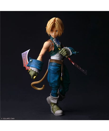 ファイナルファンタジーIX PLAY ARTS真 ジタン・トライバル　彩色済み完成品フィギュア　［スクウェア・エニックス］