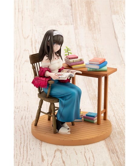 鷺沢文香-off stage-　アイドルマスター シンデレラガールズ　PVC塗装済み完成品　1/8スケールフィギュア