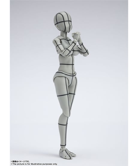 【送料無料】S.H.Figuarts ボディちゃん -ワイヤーフレーム- （Gray Color Ver.）