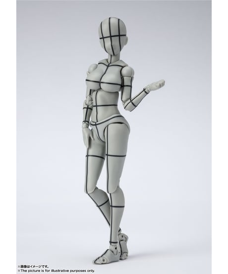 【送料無料】S.H.Figuarts ボディちゃん -ワイヤーフレーム- （Gray Color Ver.）