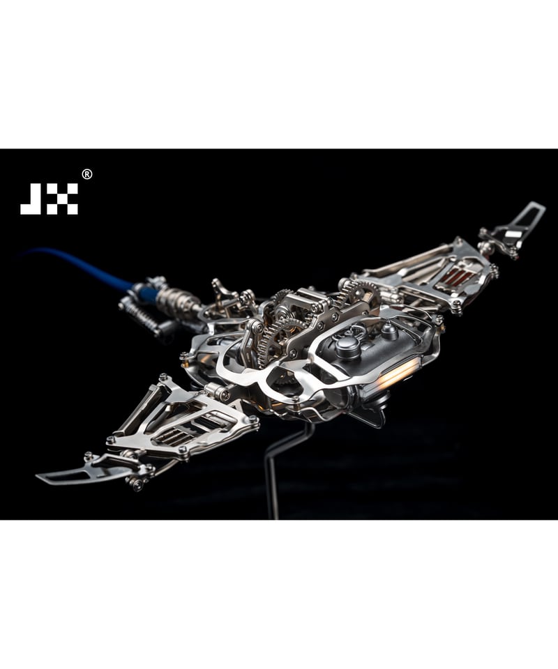 JX極械海神計画 01 3Dメタルパズル メカマンタ ブルー 受注生産】【送料無料】極械海神計画-01 組み立て式 メカマンタ ブルー