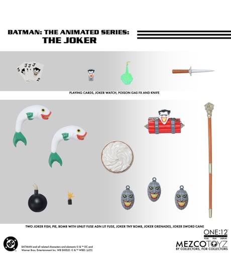 ワン12コレクティブ/ バットマン アニメイテッド シリーズ: ジョーカー 1/12 アクションフィギュア　［メズコトイズ］
