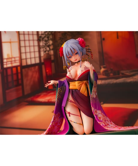 【予約】主従えくすたしー 紫音　花魁Ver.(健全Ver.)　 1/7スケール　PVC塗装済み完成品 　［ダイキ工業］