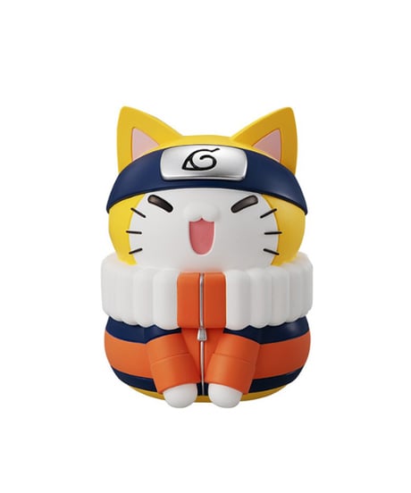 NARUTO-ナルト-　MEGA CAT PROJECT　ニャンとも大きなニャルト！REBOOT①うずまきナルト②うちはサスケ　全２種　彩色済みフィギュア