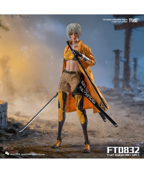 【予約】トゥルーワントイズ 1/6スケール アクションフィギュア アンドロイド・ビル ホワイトヘア　[MOTOR NUCLEAR 摩動核]