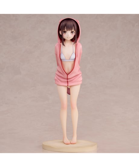 jonsunイラスト『水着パーカー ミサキ』　彩色済み完成品フィギュア