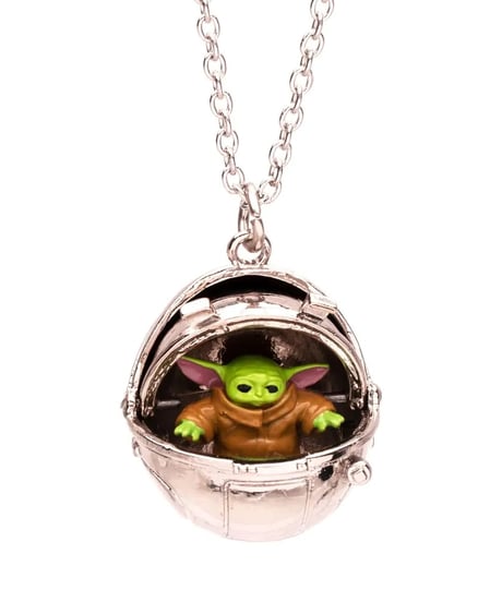 スターウォーズ ザ・マンダロリアン/ グローグー with ホバリング・プラム 3D スティール ネックレス【再入荷】　[セールスワン]
