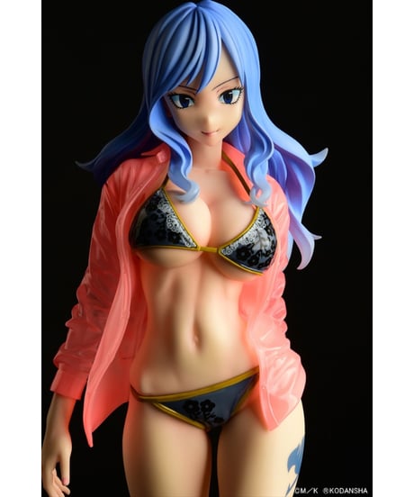 FAIRY TAIL　ジュビア・ロクサーGravure_Style『黒ビキニ！！』濡れ透けワイシャツSP　1/6スケール 完成品フィギュア