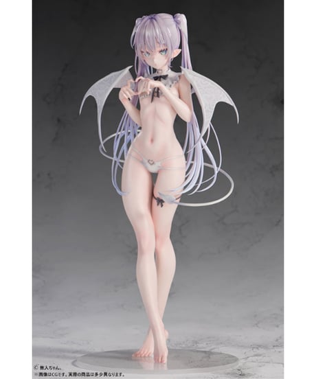 【予約】無人ちゃん。「白い悪魔ちゃん。」 1/4スケール塗装済み完成品フィギュア　［B´full FOTS JAPAN］
