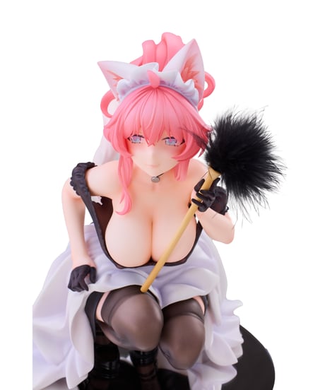 ねこの思い メイドねこ 么ちゃん（もちゃん）　1/4　塗装済み完成品