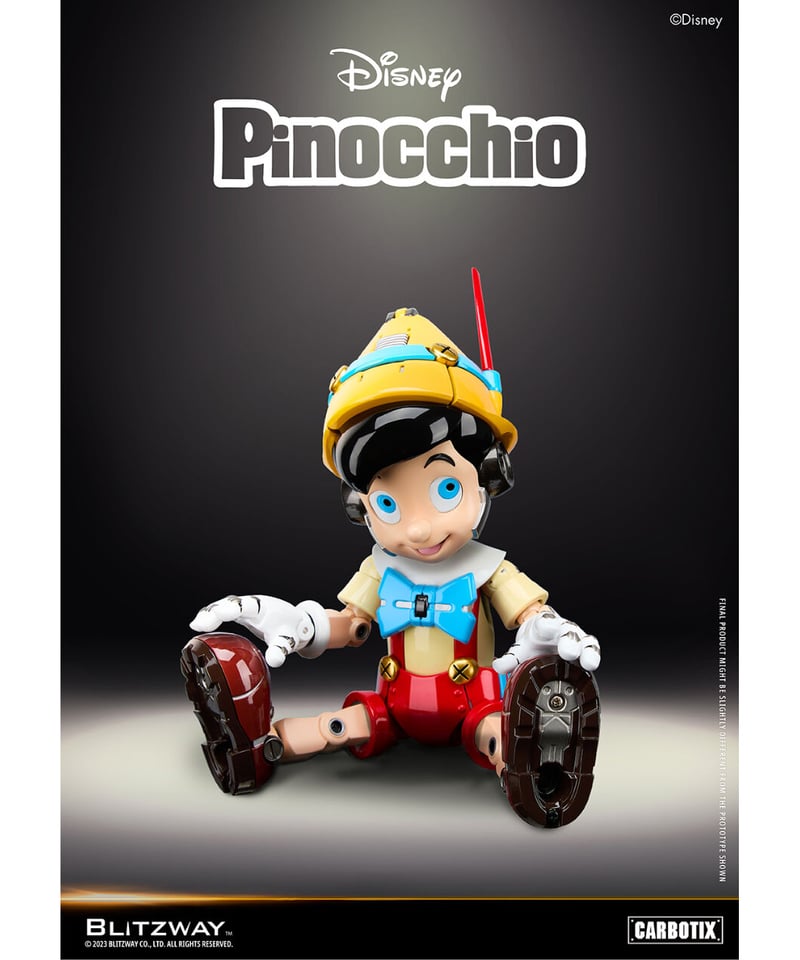 予約】CARBOTIX ピノキオ ダイキャスト合金 可動フィギュア【 Disney