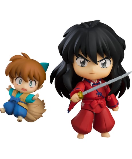 ねんどろいど 犬夜叉 朔の日Ver. & 七宝　塗装済み可動フィギュア