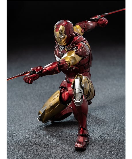 【予約】DLX Iron Man Mark 6 (Battle Damaged) （DLX アイアンマン・マーク6（バトルダメージ））　［threezero］