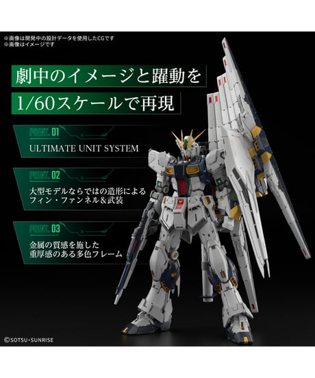 【送料無料】PG UNLEASHED 1/60 νガンダム　機動戦士ガンダム　逆襲のシャア　プラモデル　［バンダイ］
