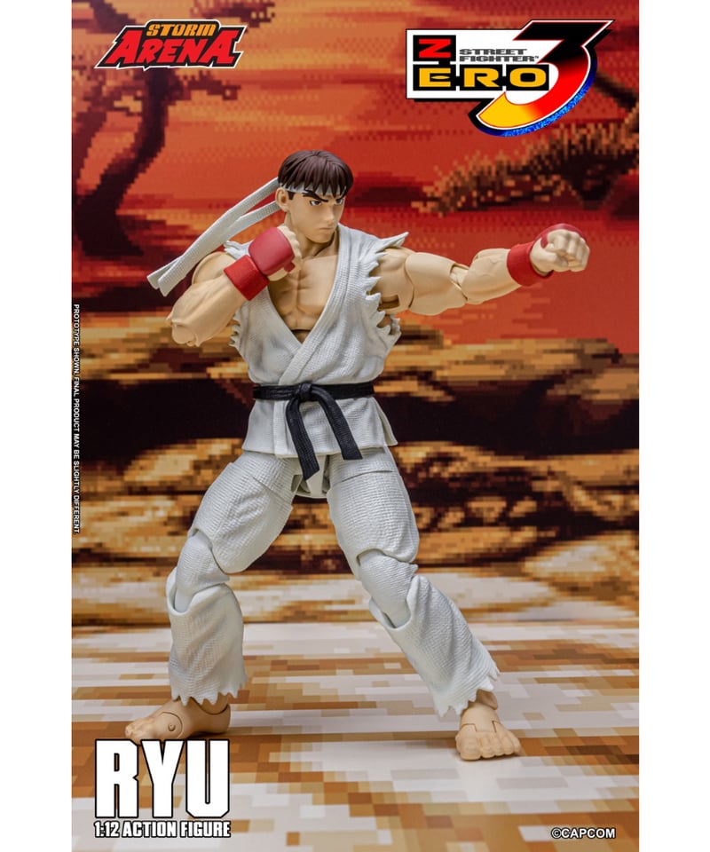 ストリートファイターZERO3 1/12スケール アクションフィギュア リュウ