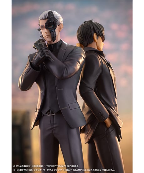 【予約】OSHI WORKS リヴィオ・ザ・ダブルファング TRIGUN STAMPEDE　1/8スケール　PVC塗装済み完成品　[コトブキヤ]
