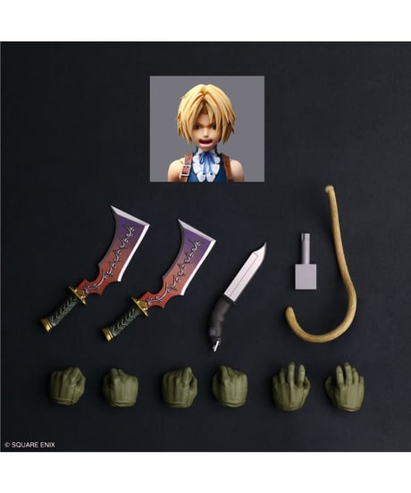 ファイナルファンタジーIX PLAY ARTS真 ジタン・トライバル　彩色済み完成品フィギュア　［スクウェア・エニックス］