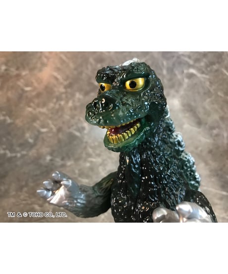 復刻版ポピーグレートザウルス　ゴジラ/ゴジラ（グリーンVer.） 全２種　ソフトビニール製　塗装済み完成品