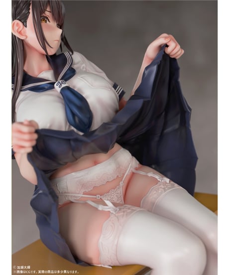 教室でたくし上げJKさん 1/5スケール