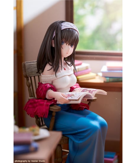 鷺沢文香-off stage-　アイドルマスター シンデレラガールズ　PVC塗装済み完成品　1/8スケールフィギュア