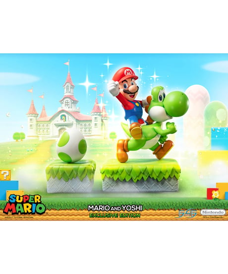 【予約】スーパーマリオシリーズ/ マリオ＆ヨッシー スタチュー エクスクルーシブ エディション　［ファースト4フィギュア］