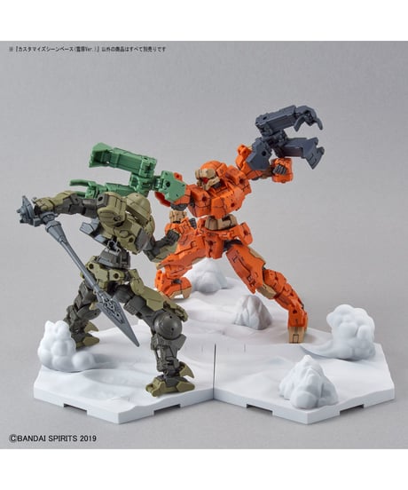 30MM カスタマイズシーンベース(雪原Ver.)　プラモデル　［バンダイ］