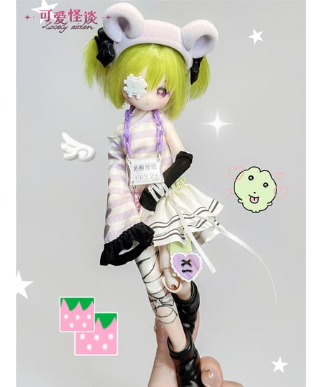 【予約】【送料無料】「可愛い怪談ちゃん」 植毛タイプ 1/8スケール  BJDブラインドドール　4個入1BOX　[Inedible Doll（イネディブルドール）]